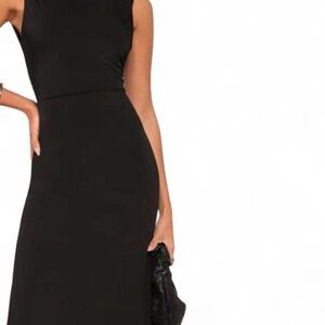 Chic One Shoulder Black Dress
